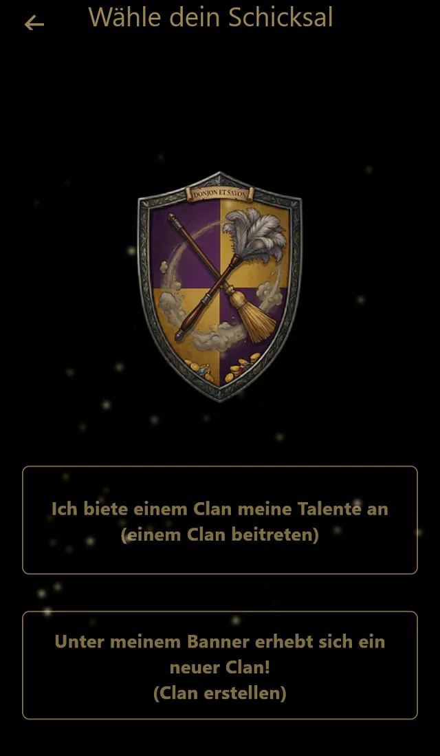 Wähle dein Schicksal: einem Clan beitreten oder einen gründen