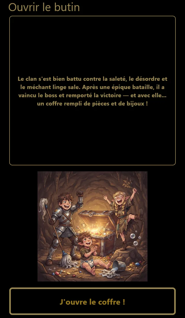 L'ouverture du butin : le récit de la bataille