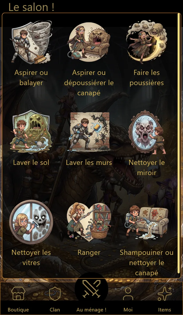 Les monstres du salon