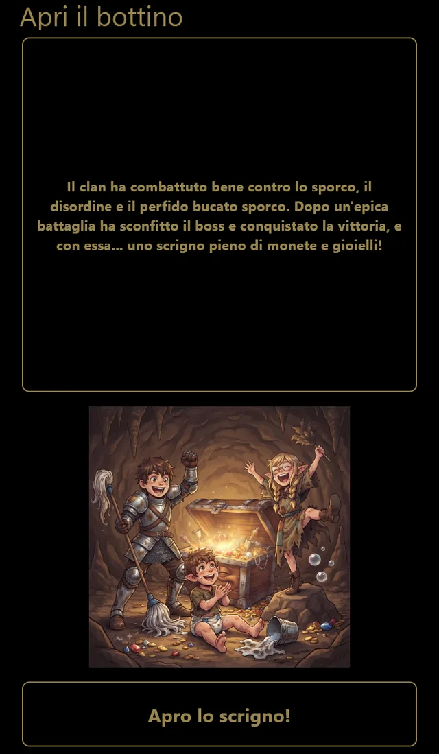 L'apertura del bottino: il racconto della battaglia