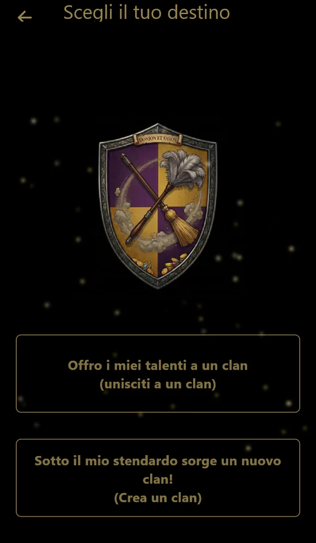 Scegli il tuo destino: unirsi a un clan o fondarne uno