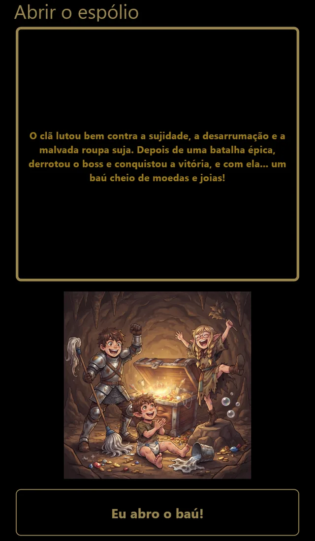 A abertura do espólio: o relato da batalha